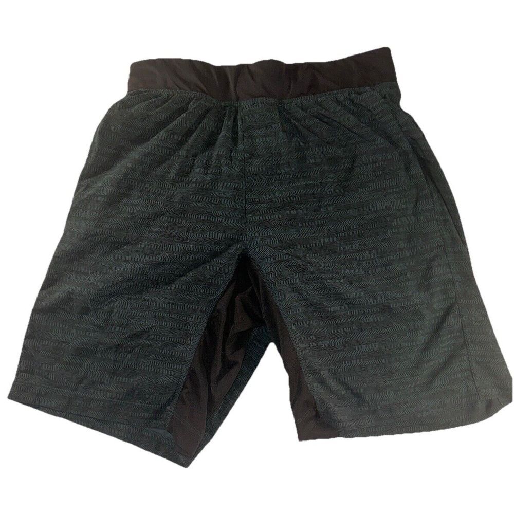Lululemon T.H.E. Shorts Luxtreme 9" Mens Medium‎ Green Liner Athletic Drawstring